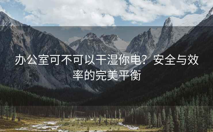 办公室可不可以干湿你电？安全与效率的完美平衡