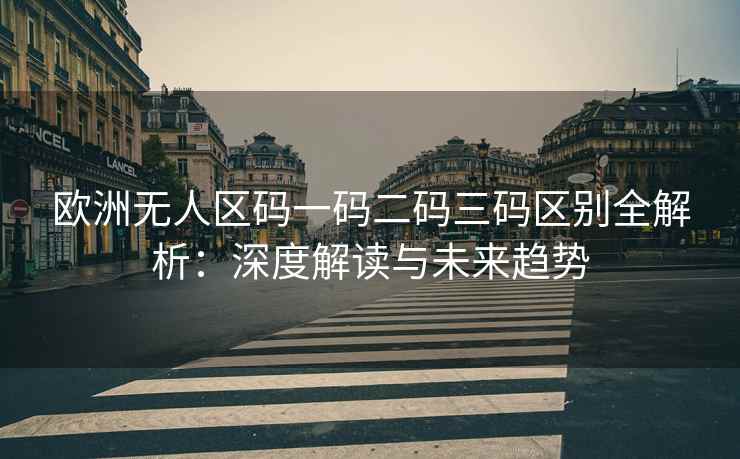 欧洲无人区码一码二码三码区别全解析：深度解读与未来趋势